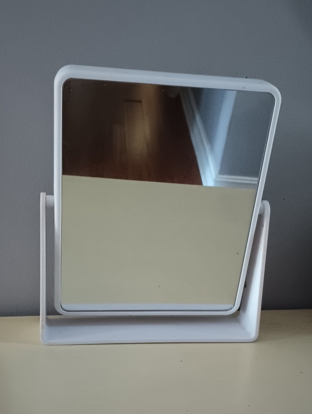 2/$20 Magnifying White Adjustable Vanity Mirror - Home Accents